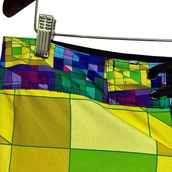 Hurley Phantom Mens Bold Primary Color Block Board Shorts Swim Trunks Large - Picture 6 of 9
